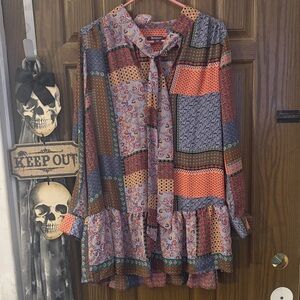 Bohemian Floral Patchwork Tunic